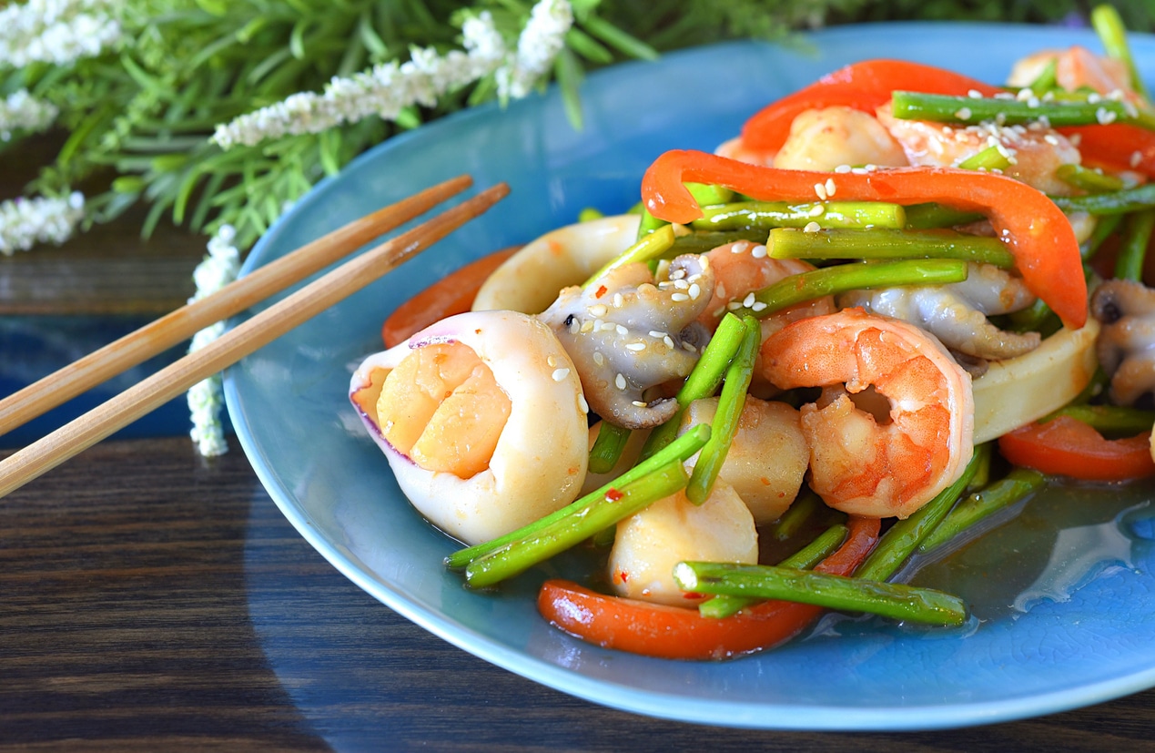 Marinierte Gambas