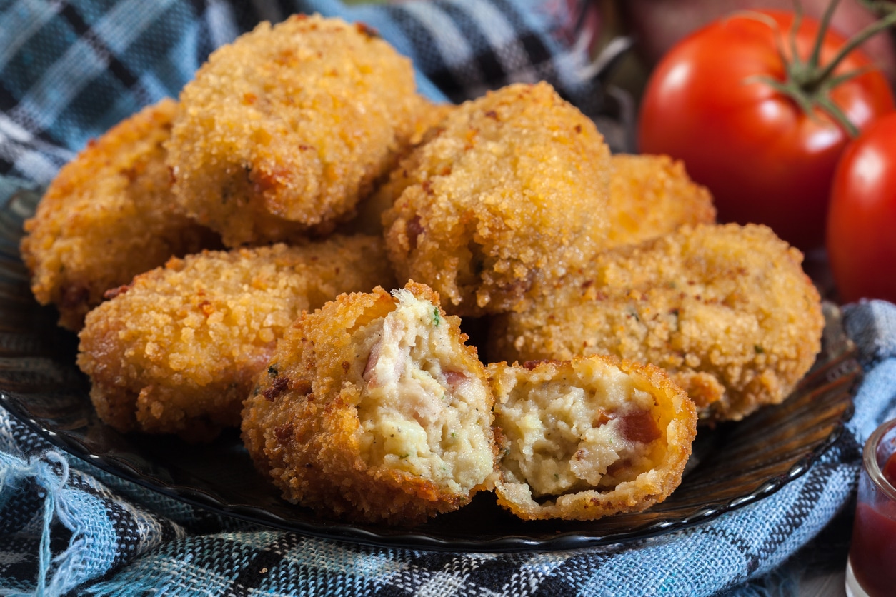 Kroketten mit Schinken und Huhn 