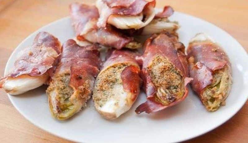 Radicchioröllchen mit Parmaschinken
